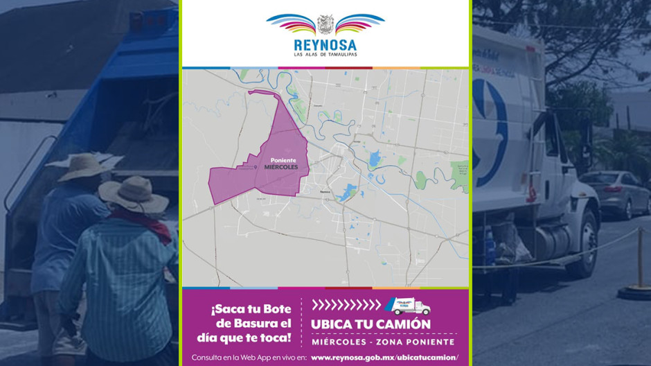 Ubica tu camión recolector de basura para este miércoles