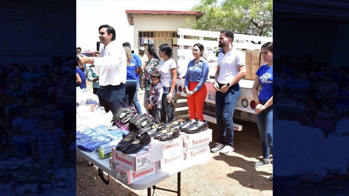 Reciben comunidades rurales de Reynosa apoyos escolares