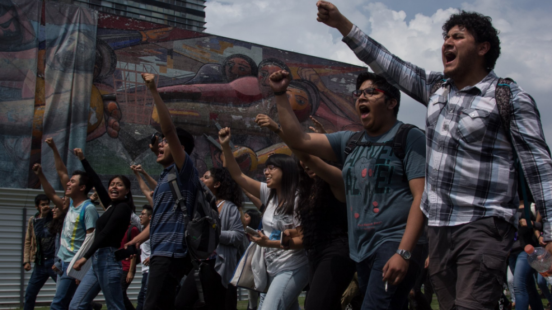 UNAM en paro, estudiantes exigen seguridad y erradicar porros