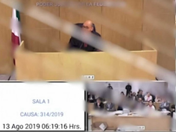Filtran en redes video de audiencia de Rosario Robles
