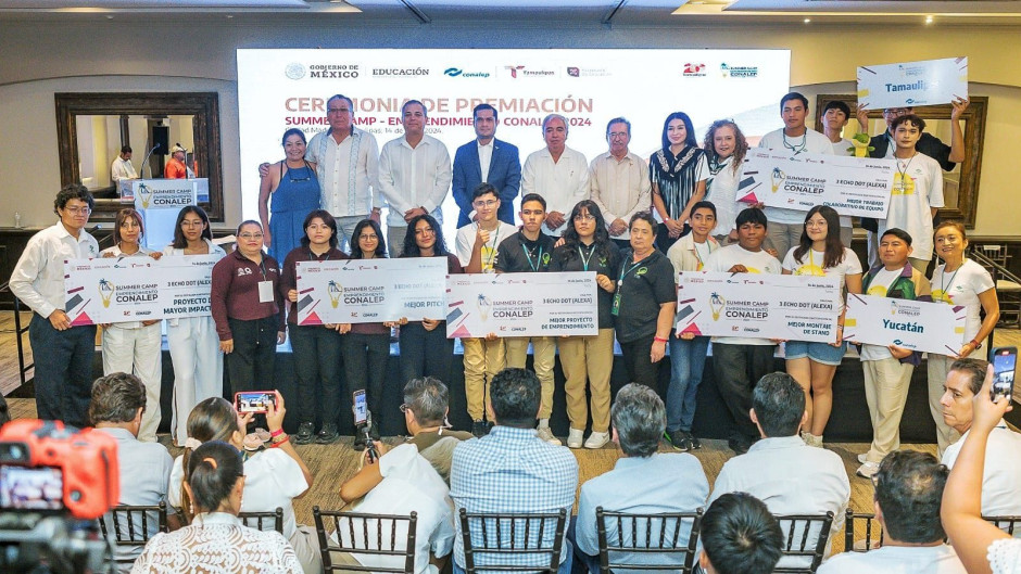 Premian a ganadores del Summer Camp Emprendedores CONALEP 2024  