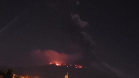 La fuerte explosión del Popocatépetl