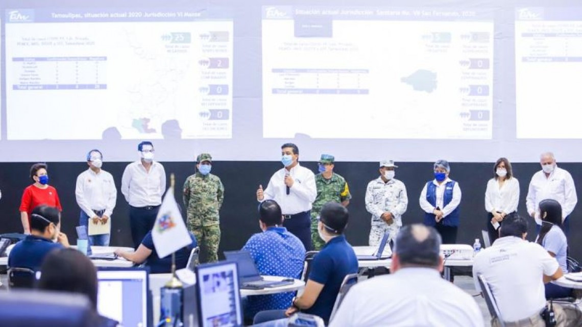 Ante avance de COVID-19 se declara Tamaulipas en Emergencia Sanitaria y anuncian uso obligatorio de cubrebocas