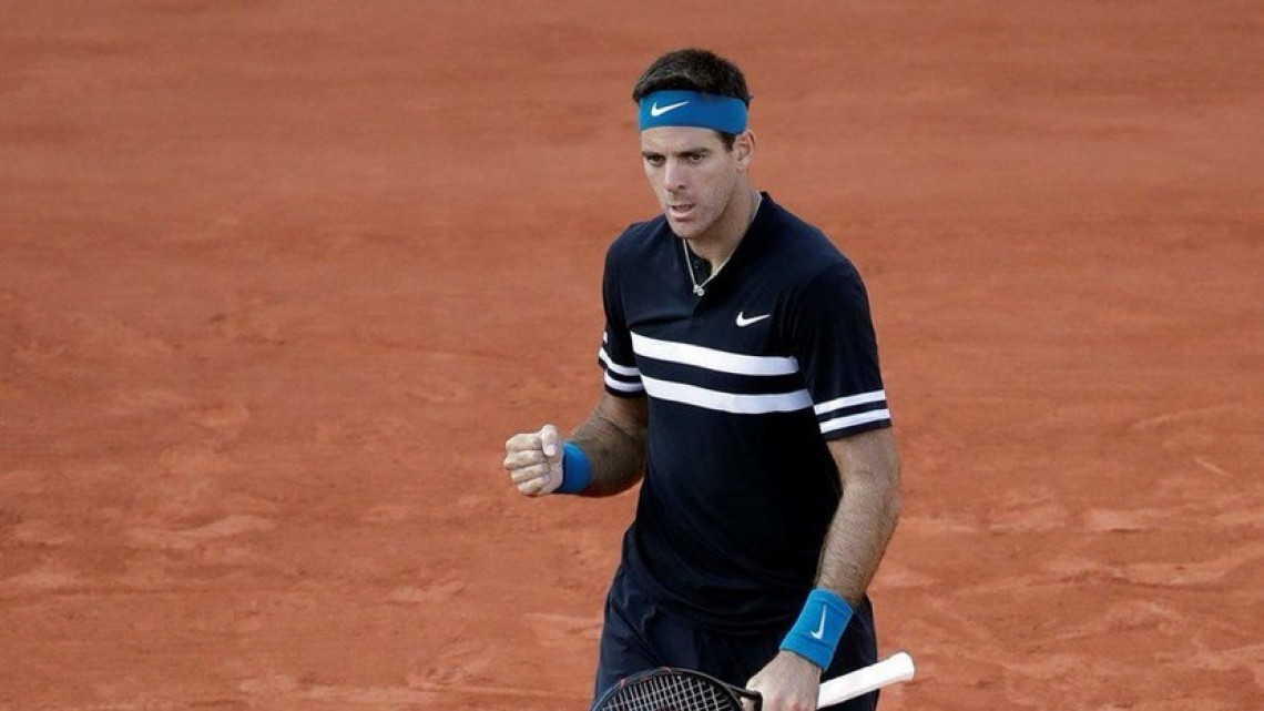 Juan Martín Del Potro avanza a octavos de final en Abierto de Francia