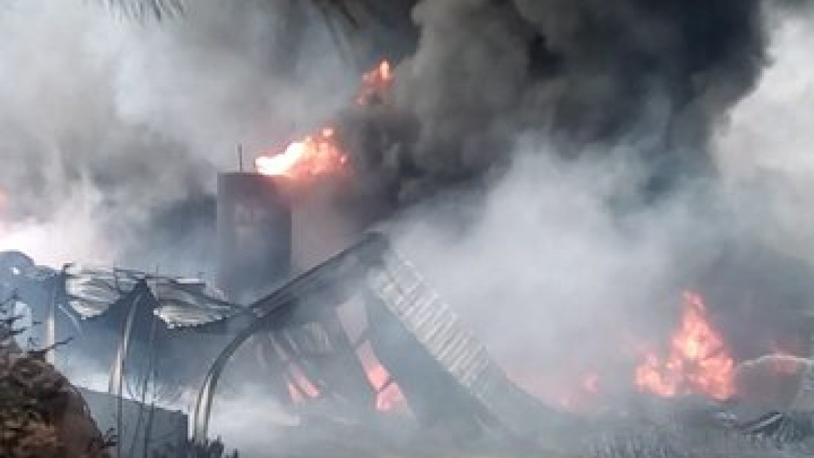 Así luce el incendio de la sierra de Oaxaca