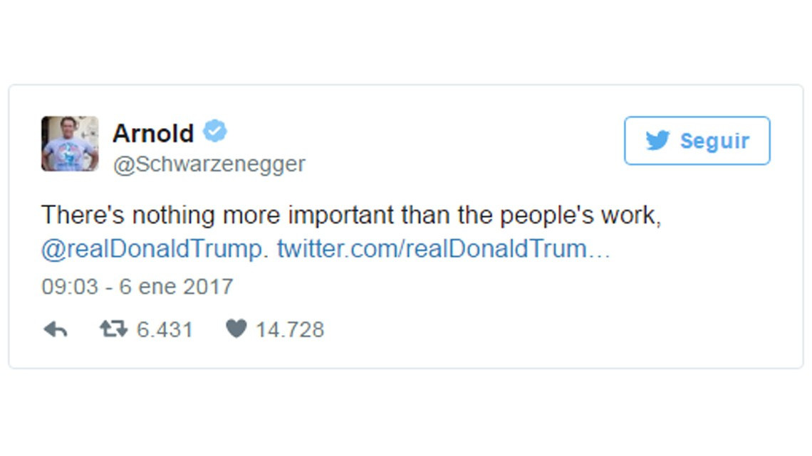 Por raitings bajos en programa, Trump se lanza contra Schwarzenegger