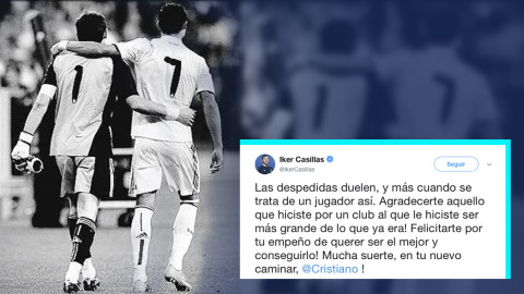 El mensaje de despedida de Casillas a Ronaldo