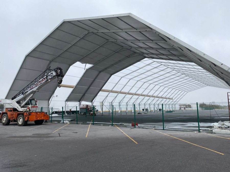 Conforman tres megacarpas campamento en Nuevo Laredo