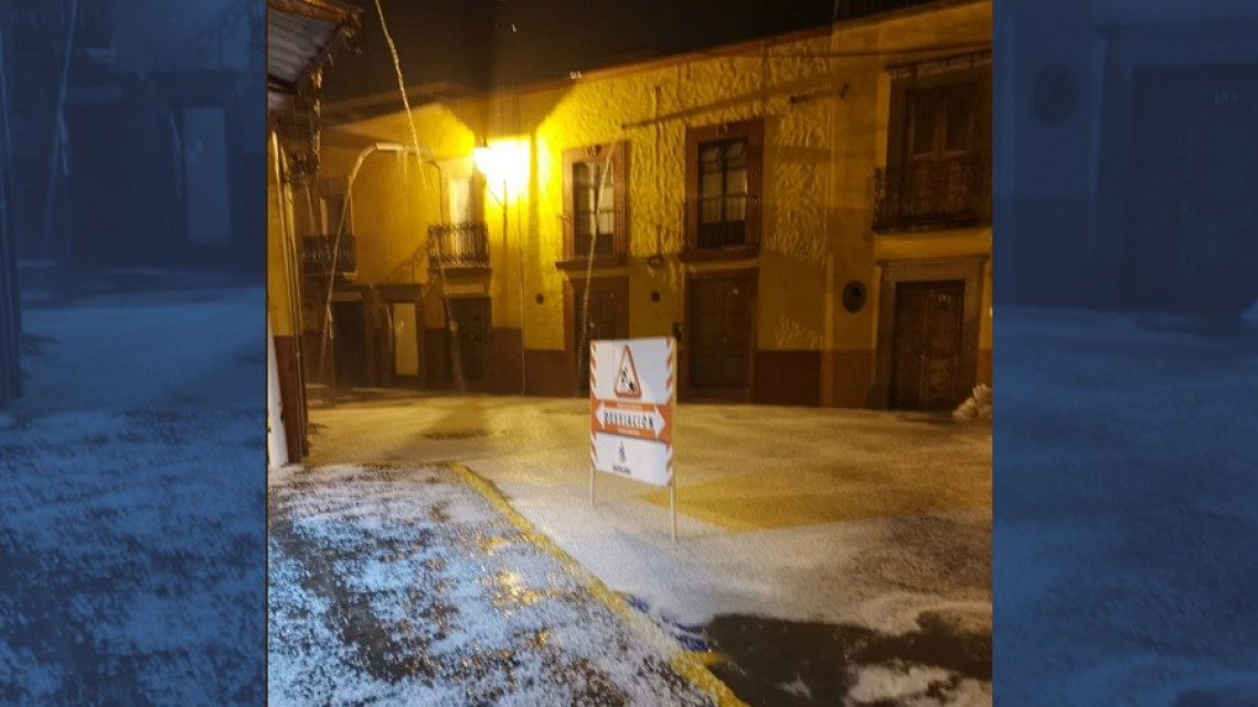 Primero Guadalajara, ahora San Miguel de Allende amanece “blanco” por granizada