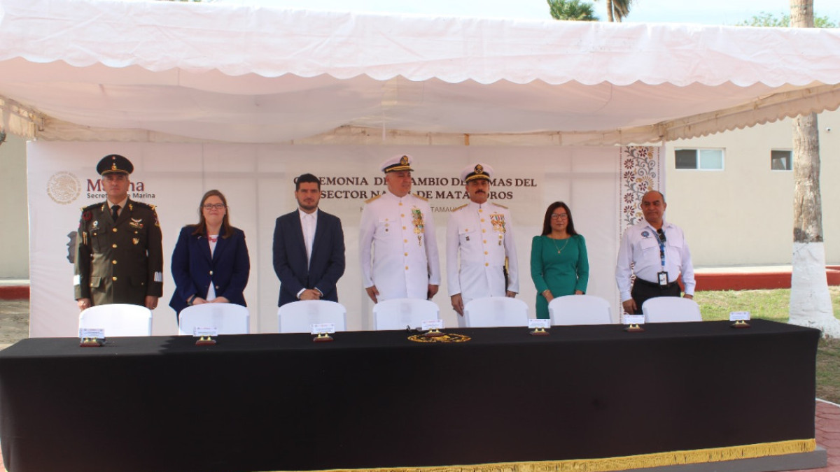 Contralmirante Víctor Manuel Salas Hernández toma posesión al frente del Sector Naval de Matamoros