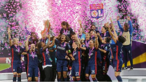Lyon Femenil logra tiplete en Champions