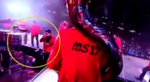  Circula video de vocalista de Banda MS al parecer derogándose en pleno show