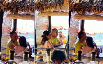 Pese a pedir "quedarse en casa", López-Gatell festeja en la playa y sin cubrebocas