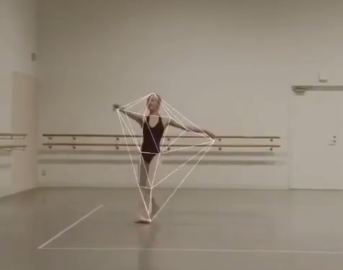 La hipnotizante rutina de una bailarina de ballet