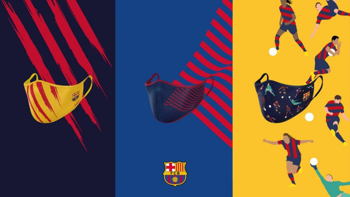 Barcelona luce sus nuevos cubrebocas en regreso a entrenamientos