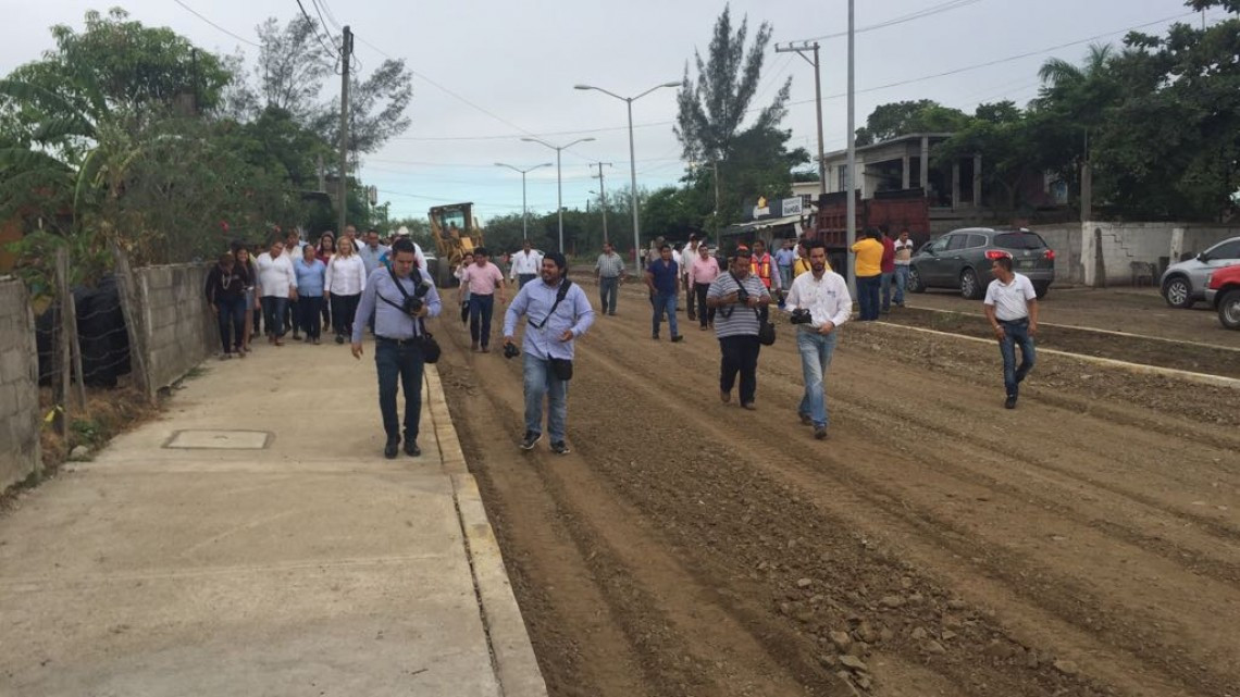 Supervisan la realización de obras en el municipio de Altamira.