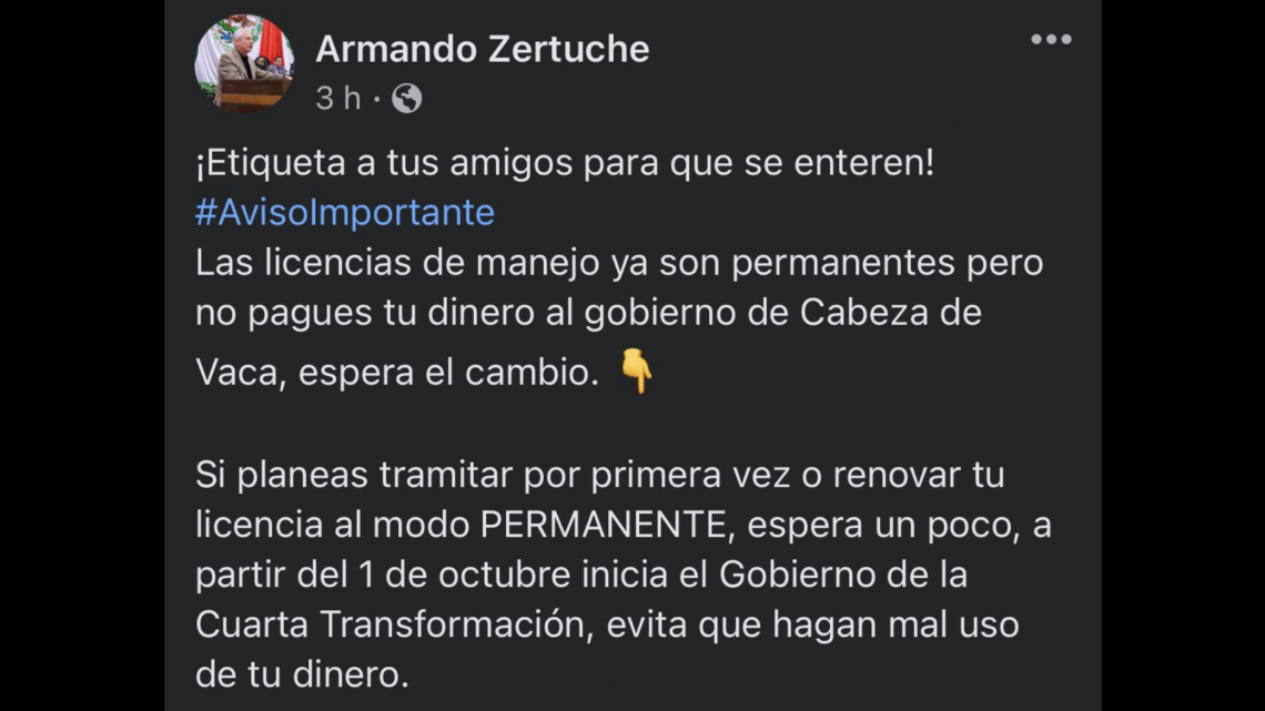 Pide Morena no renovar licencias de manejo permanentes