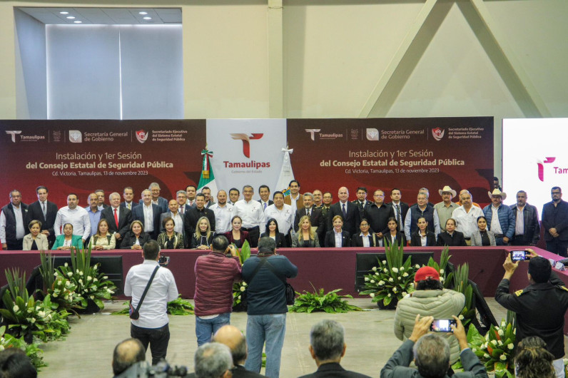 Participó Alcalde Carlos Peña Ortiz con el Gobernador Américo Villarreal Anaya en Consejo Estatal de Seguridad Pública  