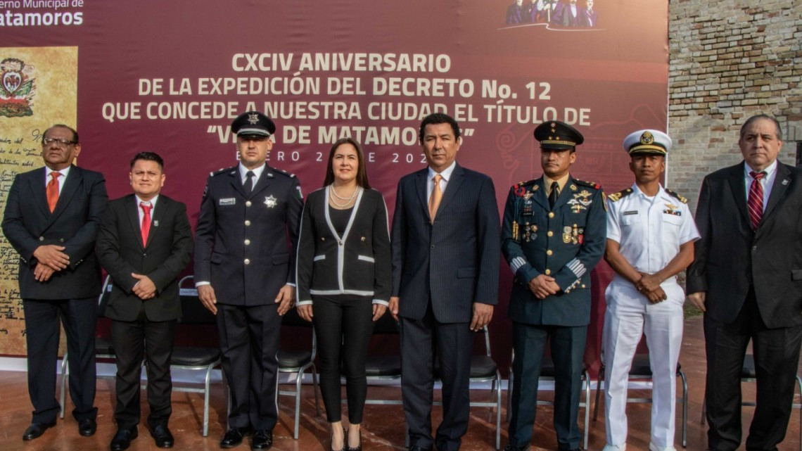  Encabeza Alcalde Mario López sesión solemne de Cabildo  para conmemorar el 194 aniversario de Matamoros