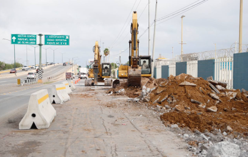 Avanza transformación de vialidades en Nuevo Laredo 