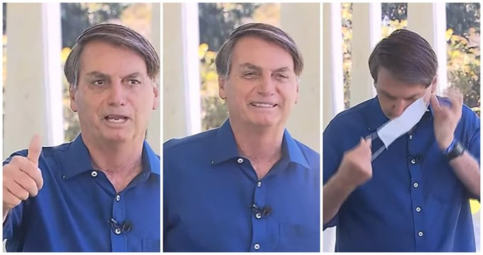 Demandarán a Bolsonaro después de quitarse la mascarilla cuando anunció que tenía COVID-19