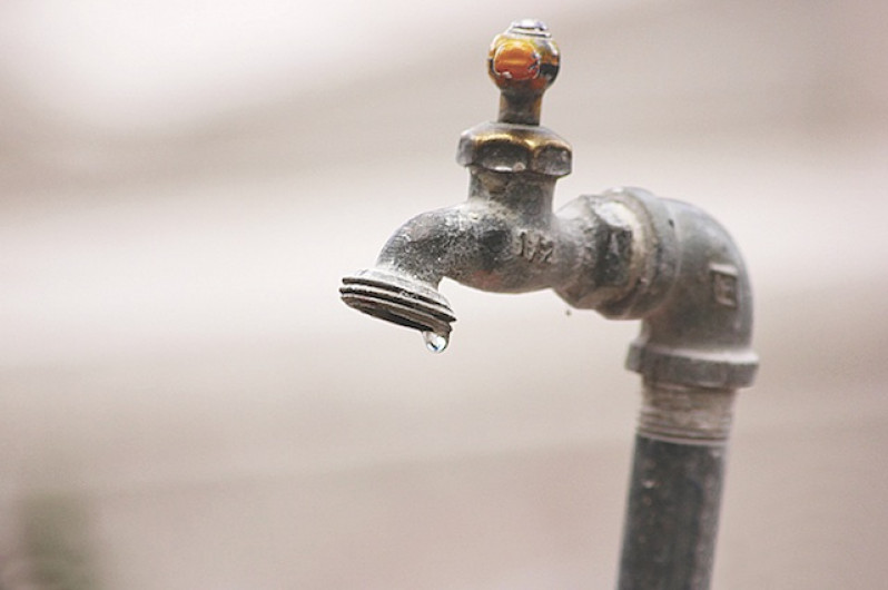 Aviso de suspensión de suministro de agua. 