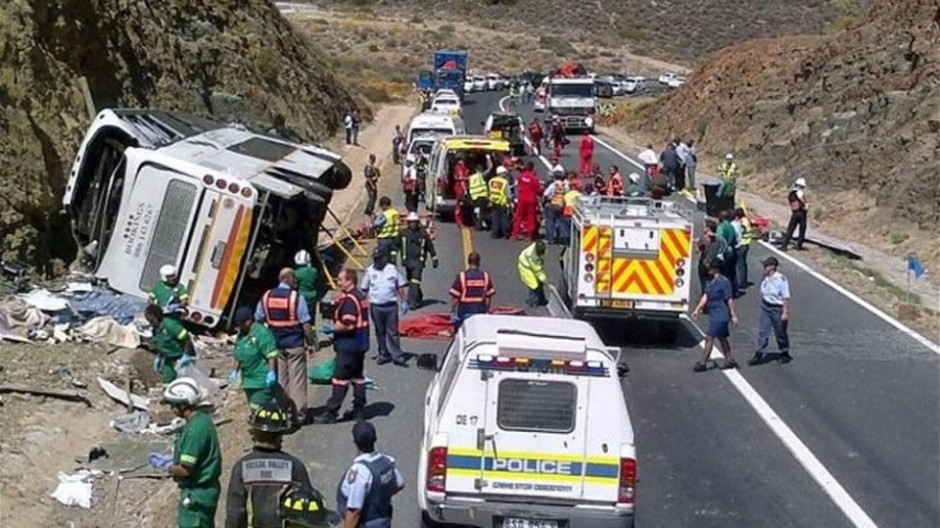 24 muertos tras un choque de autobuses en Sudáfrica