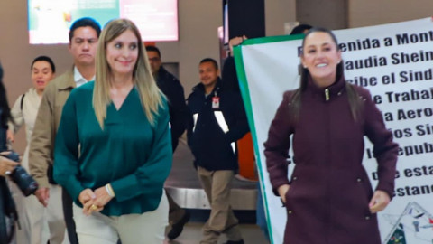 Maki Ortiz candidata a senadora de Tamaulipas da la bienvenida a Claudia Sheinbaum