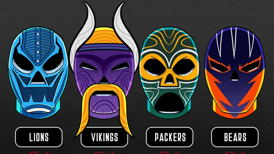 NFL México celebra el mes patrio con máscaras de luchadores
