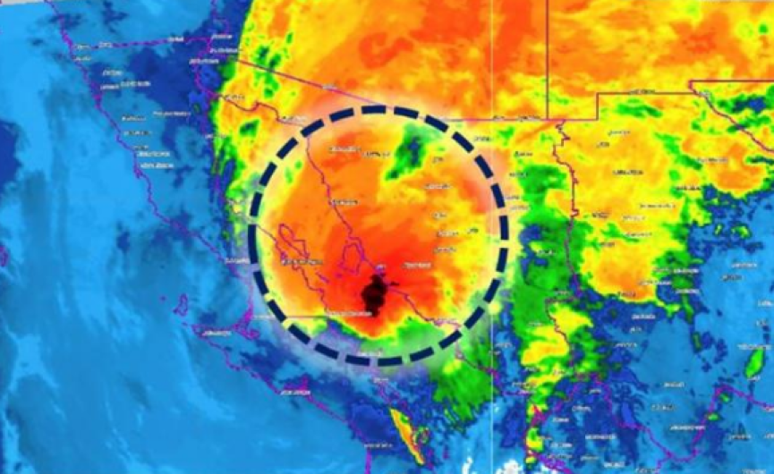 “Sergio” ya tocó tierra en BCS