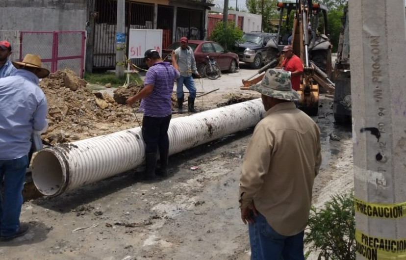 Intensifica COMAPA trabajos de reparación en Territorial Campestre