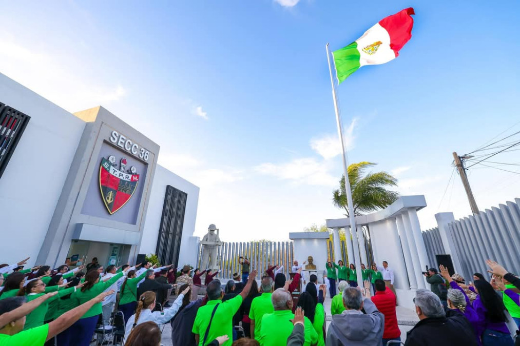 Conmemoró Sección 36 del STPRM el 87 Aniversario de la Expropiación Petrolera con el Alcalde Carlos Peña Ortiz