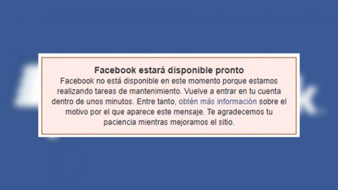 Reportan caída de Facebook e Instagram