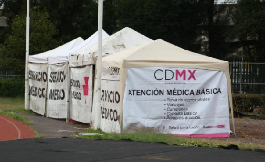 Migrantes descansan ya en CDMX