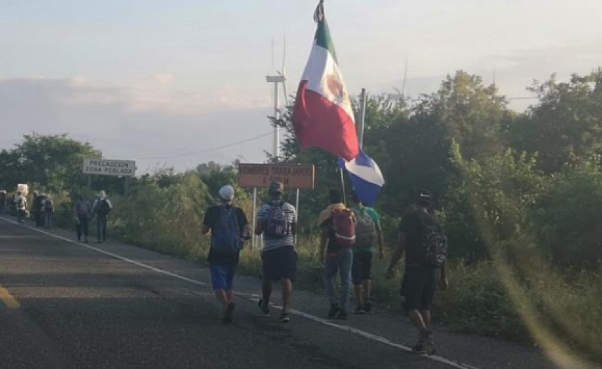 Caravana del migrante cambia ruta