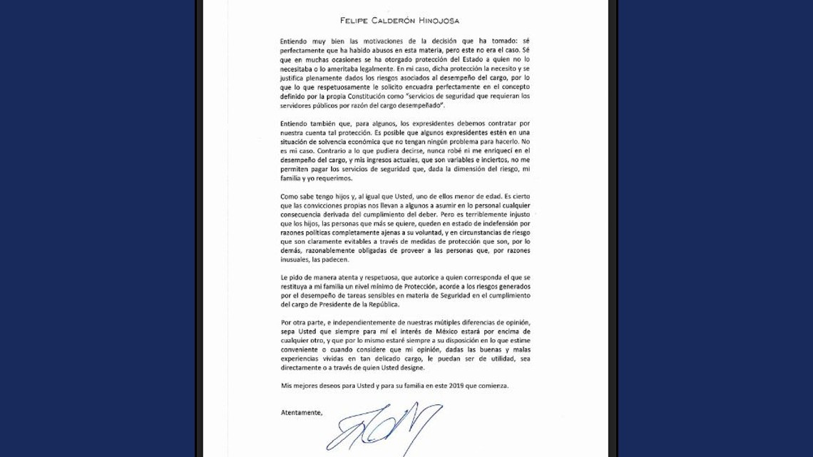 AMLO revela contenido de la carta que le envió Felipe Calderón 