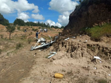 Se desploma aeronave de la Fuerza Aérea Mexicana