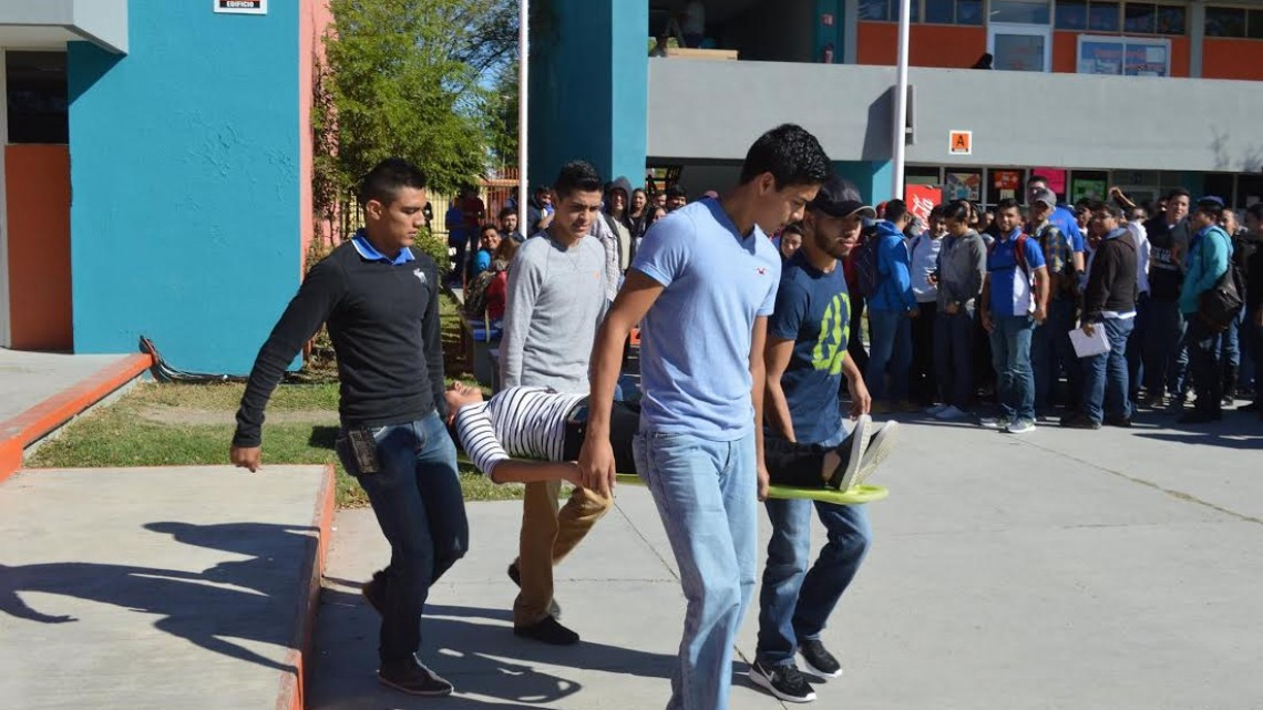 Realizan simulacro contra incendio en UAT Reynosa-Aztlán