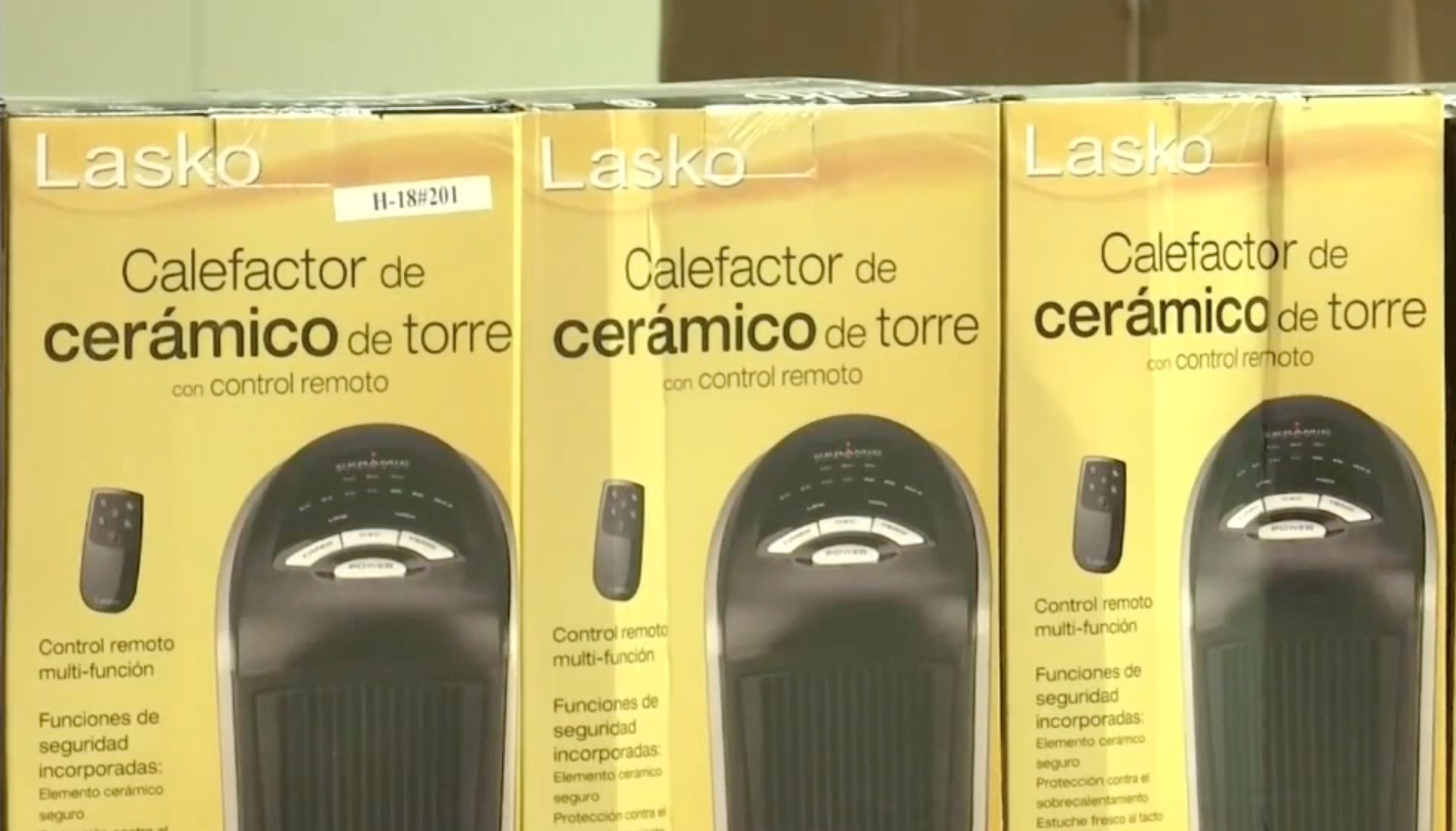 Regalan calentadores eléctricos a familias  de Edinburg 