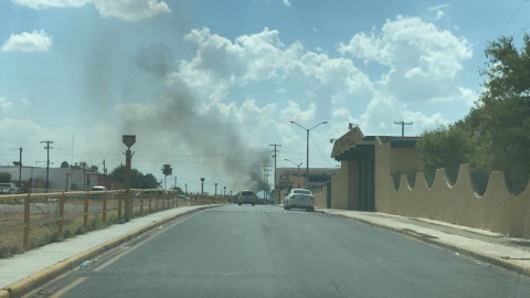 Registran incendio en colonia Aztlán