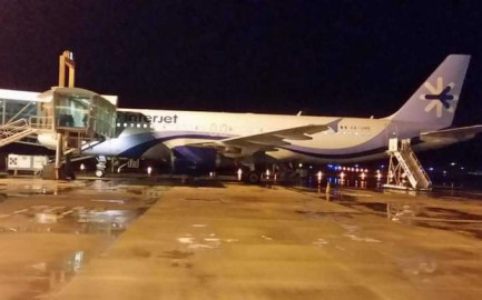 Avión de Interjet aterriza de emergencia en Chiapas