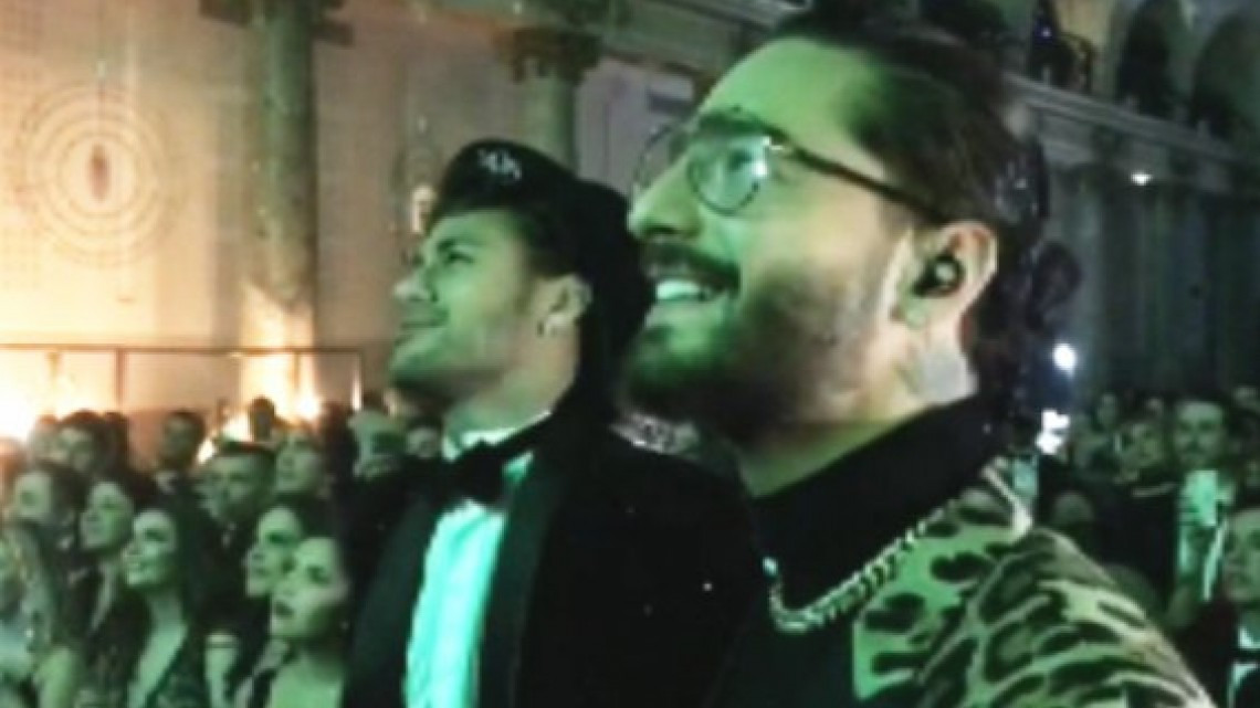 La emoción de Neymar cuando Maluma cantó en su cumpleaños 
