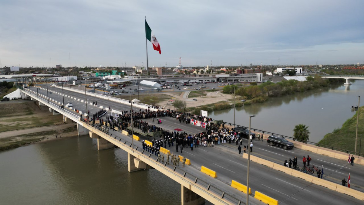 Avisan autoridades sobre cierre temporal del puente internacional II por “Ceremonia del Abrazo 2025”
