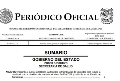 Se oficializa regulación para no transitar de noche en Tamaulipas 