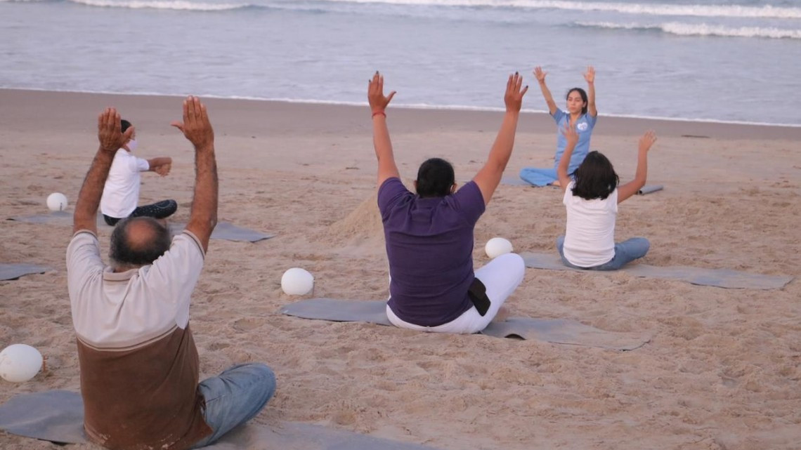 Lleva DIF Tamaulipas sesiones de meditación de la escuela de reconciliación y paz a espacios naturales