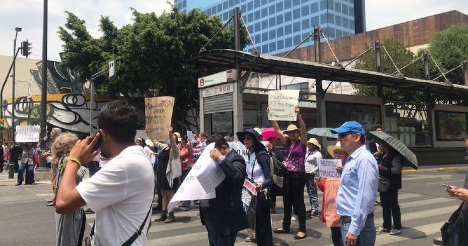 Damnificados del 19-S retiran bloqueo, tras 16 horas de protesta