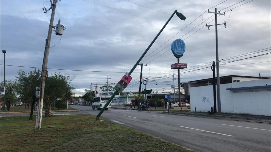 Frente Frío deja afectaciones por fuertes rachas de viento 