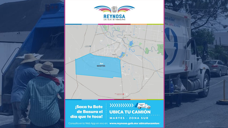 Recolección de basura en las colonias del Sector Sur de nuestra ciudad