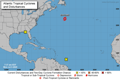 Tormenta tropical "Edouard" se forma en el Atlántico Norte