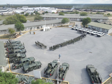 Arriban 300 elementos del Ejército para reforzar la Seguridad en Tamaulipas.